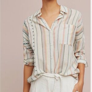 Anthropologie Multicolor Striped Top
